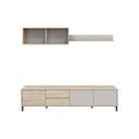 Mueble tv 200x47x40 cm roble canadian/cachemir