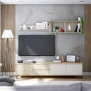 Mueble tv 200x47x40 cm roble canadian/cachemir