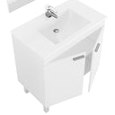 MUEBLE BAÑO 2 PUERTAS CON LAVABO + ESPEJO LC1-80 BLANCO