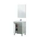 MUEBLE BAÑO 2 PUERTAS CON LAVABO + ESPEJO LC1-60 CEMENTO