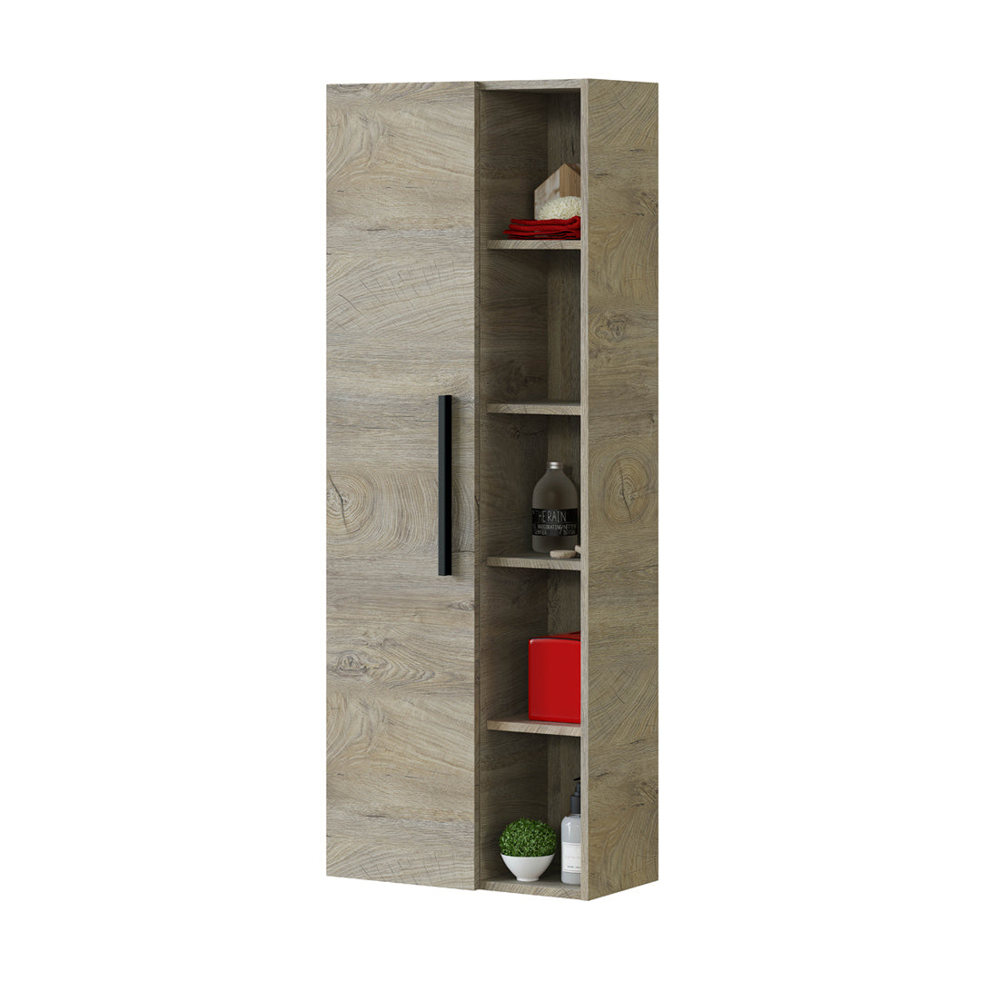 COLONNA BAGNO ATHENA CON MENSOLE 135X51X25 CM ROVERE ALASKA