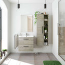 MUEBLE BAÑO CON ESPEJO ATHENA 57X60X45 CM ROBLE ALASKA