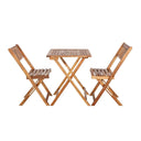 ENSEMBLE TABLE ET CHAISE EN ACACIA 44X51X83 CM