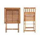 ENSEMBLE TABLE ET CHAISE EN ACACIA 44X51X83 CM