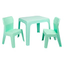 Conjunto infantil Jan, mesa e 2 cadeiras, verde menta (cm)