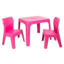SET PER BAMBINI JAN: TAVOLO E 2 SEDIE, FUCSIA