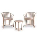 Ensemble de jardin Raff avec 2 fauteuils et une table couleur sable, design moderne et élégant pour l'extérieur