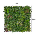 Jardin vertical en rouleau lumineux sauvage 100 x 100 cm nordène