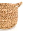 CESTINO IN FIBRA NATURALE CAIRO CON MANICI 19X20X19 CM