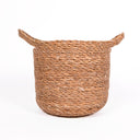 CESTINO IN FIBRA NATURALE CAIRO CON MANICI 27X24X27 CM