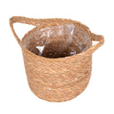 CESTINO IN FIBRA NATURALE CAIRO CON MANICI 27X24X27 CM