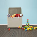 Mobiletto in resina con 1 ripiano, beige, 55x38,5x64,5 cm