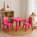 SET PER BAMBINI JAN: TAVOLO E 2 SEDIE, FUCSIA