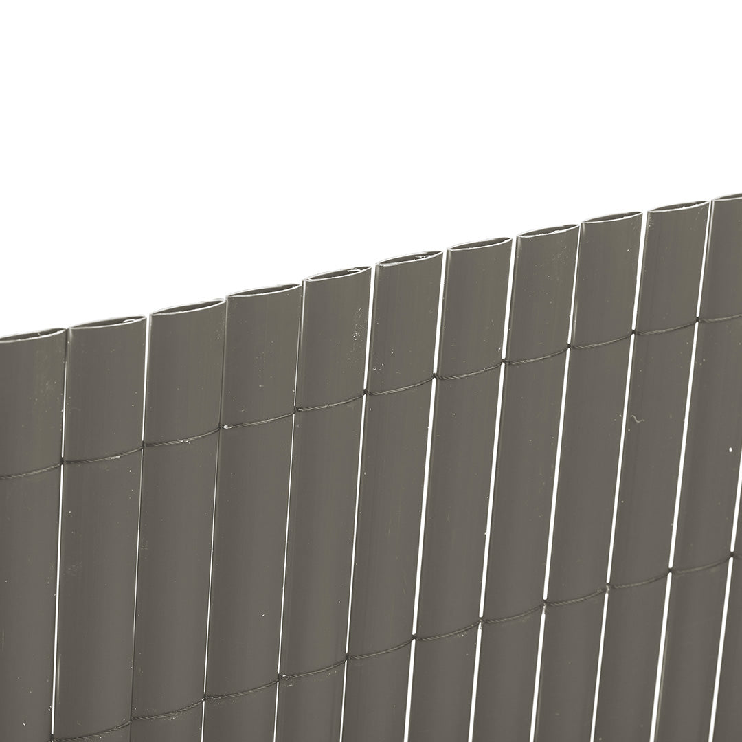 Recinzione in canne di PVC, eleganza, bifacciale, 30 mm, pietra